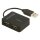 4-Port USB-Hub USB 2.0 Reise Schwarz