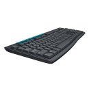 Tastatur Kabellos Standard USB US International Schwarz