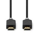 High-Speed-HDMI™-Kabel mit Ethernet | HDMI™-Anschluss  -  HDMI™-Anschluss | 0,5 m | Anthrazit