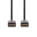 High-Speed-HDMI™-Kabel mit Ethernet | HDMI-Verbinder - HDMI-Verbinder | 0,5 m | Schwarz