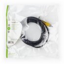 Videokabel Composite | Cinch-Stecker - Cinch-Stecker | 5,0 m | Schwarz