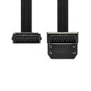 SCART-Flachkabel | SCART-Stecker - SCART-Stecker, 90°...