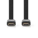 Flaches High-Speed-HDMI™-Kabel mit Ethernet | HDMI™-Anschluss  -  HDMI™-Anschluss | 1,5 m | Schwarz