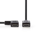 High-Speed-HDMI™-Kabel mit Ethernet | HDMI™-Anschluss  -  HDMI™-Stecker 90°, links angewinkelt | 1,5 m | Schwarz
