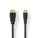 High-Speed-HDMI™-Kabel mit Ethernet | HDMI™-Anschluss  -  HDMI™-Mini-Stecker | 3,0 m | Schwarz