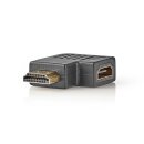 Rechts gewinkelt abgewinkelt angewinkelt HDMI Winkelstecker Adapter Stecker Buchse