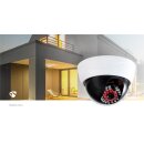 Dummy Kamera Decke blinkende LED Dome Überwachungskamera | Dome |  Weiß