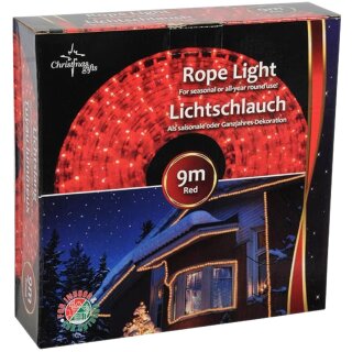 Weihnachtsbeleuchtung 9 m Rot