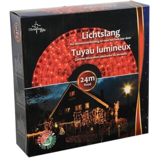 Weihnachtsbeleuchtung 24 m Rot