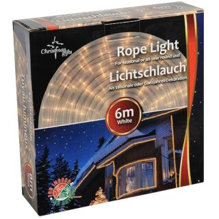 Weihnachtsbeleuchtung 6 m Weiss