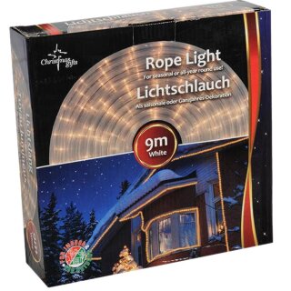 Weihnachtsbeleuchtung 9 m Weiss