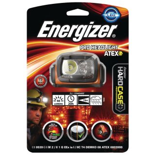 Kopflampe 4 LED Orange / Schwarz