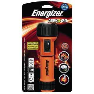 LED-Taschenlampe 60 lm Schwarz / Orange