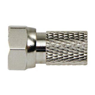 F-Stecker 2.5 mm Male Silber/Silber