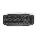 Gaming-Tastatur mit Kabel | USB 2.0 | US-amerikanisches Tastaturlayout | Schwarz