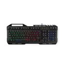 Gaming-Tastatur | RGB-Beleuchtung | USB 2.0 | US International  | Metalldesign