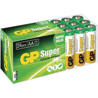 Alkaline Batterie AA 1.5 V Super 24-Fach
