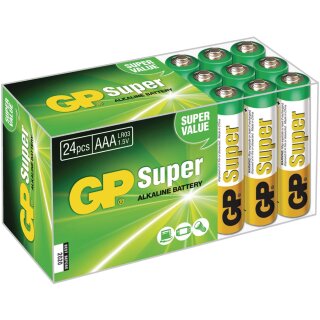 Alkaline Batterie AAA 1.5 V Super 24-Fach
