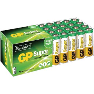 Alkaline Batterie AA 1.5 V Super 40-Fach