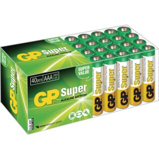 Alkaline Batterie AAA 1.5 V Super 40-Fach