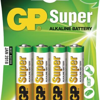 Alkaline Batterie AA 1.5 V Super 4-Blister