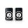 Gaming-Lautsprecher | 2.0 | RGB | USB-betrieben | 3,5-mm-Klinke | RMS: 10 W