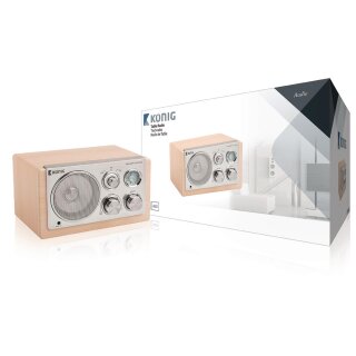 Tischradio Retro FM / AM 3 W Beige