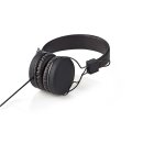 Kabelgebundene Kopfhörer | On-Ear | Faltbar | 1,2-m-Rundkabel | Schwarz