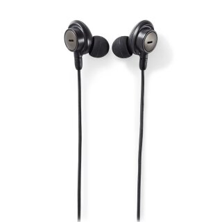 Kabelgebundene Kopfhörer | In-Ear | Aktive Lärmkompensation (ANC) | 1,2-m-Rundkabel | Grau