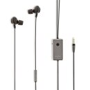 Kabelgebundene Kopfhörer | In-Ear | Aktive Lärmkompensation (ANC) | 1,2-m-Rundkabel | Grau