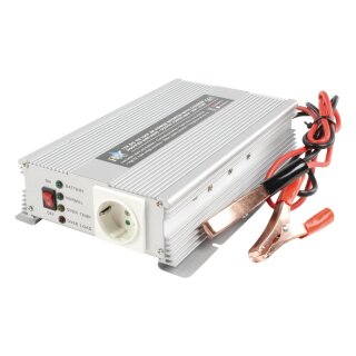 Wechselrichter mit modifizierter Sinuswelle 12 VDC - AC 230 V 600 W F (CEE 7/3)