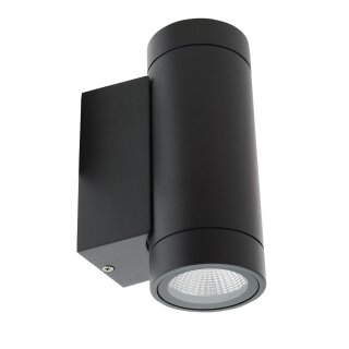 LED Außenwandleuchte 6 W 190 lm Schwarz