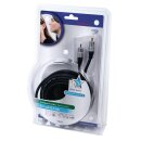 Composite-Videokabel RCA male - RCA male 10.0 m Dunkelgrau
