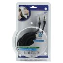 Composite-Videokabel RCA male - RCA male 10.0 m Dunkelgrau