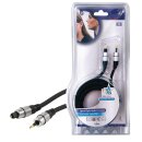 Digital-Audio-Kabel Toslink male - 3.5 mm optischer Stecker 2.50 m Dunkelgrau