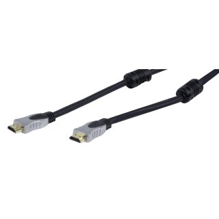 High Speed HDMI Kabel mit Ethernet HDMI Anschluss - HDMI Anschluss 15.0 m Dunkelgrau