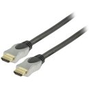 High Speed HDMI Kabel mit Ethernet HDMI Anschluss - HDMI Anschluss 3.00 m Dunkelgrau