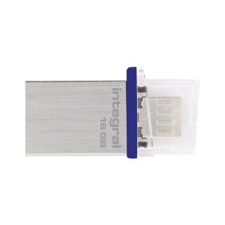 Speicherstick  USB 2.0 16 GB Aluminium/Blau