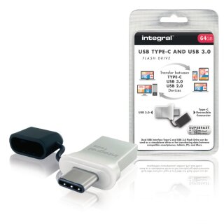 Speicherstick  USB 3.0 64 GB Aluminium/Schwarz