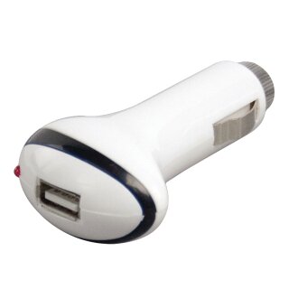 Auto-Ladegerät 1-Ausgang 1.0 A USB Weiss