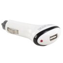 Auto-Ladegerät 1-Ausgang 1.0 A USB Weiss