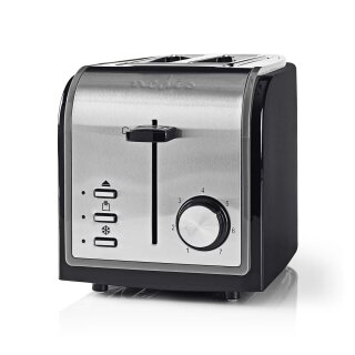 Toaster | 2 breite Öffnungen | Schwarz