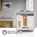 Toaster | 2 breite Öffnungen | Soft-Touch | Pink