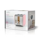 Toaster | 2 breite Öffnungen | Soft-Touch | Pink