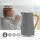 Wasserkocher | 1,7 l | Soft-Touch | Grau Griff Holz Design Retro