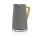 Wasserkocher | 1,7 l | Soft-Touch | Grau Griff Holz Design Retro