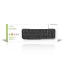 Kabelgebundene USB-Tastatur | Multimedia-Tasten | US International