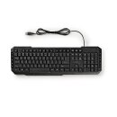 Kabelgebundene USB-Tastatur | Multimedia-Tasten | US International