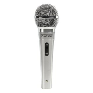 Mikrofon mit Kabel 6.35 mm Silber