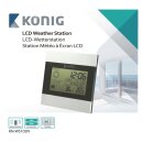 Wetterstation / LCD-Uhr Innen Grau/Schwarz